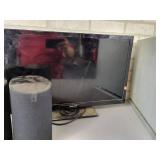 34" Flat TV with HDMI (Works) and Assorted Speakers - NO SHIPPING
