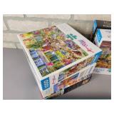 (10) Assorted Puzzles - Ravensburg, Clementoni and More