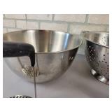 6 Quart Stainless Steel Bowl, Colander, Lecreuset Baking Dishes and More - NO SHIPPING