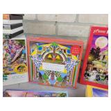 (7) Assorted Puzzles - Buffalo Puzzles, Galison and More + DVDs
