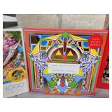 (7) Assorted Puzzles - Buffalo Puzzles, Galison and More + DVDs