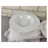 (8) Crate & Barrel "EPOCH" Bowl and (1) Serving Bowl, Pyrex Glass Pie Dish and More - NO SHIPPING