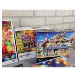 (8) Assorted Puzzles - Buffalo Puzzles, Sunsout and More