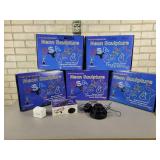 (5) Assorted NEON Lights with Interchangeable Base - All Tested and Work! - NO SHIPPING