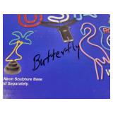 (5) Assorted NEON Lights with Interchangeable Base - All Tested and Work! - NO SHIPPING