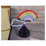 (5) Assorted NEON Lights with Interchangeable Base - All Tested and Work! - NO SHIPPING