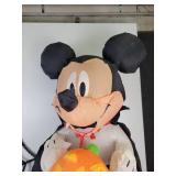 Lot of Halloween Décor - Mickey Mouse Vampire Blow Up Decoration & (18) Spiderweb Tinsel Decorations