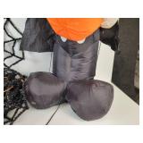 Lot of Halloween Décor - Mickey Mouse Vampire Blow Up Decoration & (18) Spiderweb Tinsel Decorations