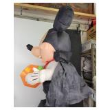 Lot of Halloween Décor - Mickey Mouse Vampire Blow Up Decoration & (18) Spiderweb Tinsel Decorations