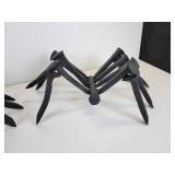 Halloween Décor - Pair of Railroad Spike Spiders - NO SHIPPING