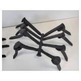 Halloween Décor - Pair of Railroad Spike Spiders - NO SHIPPING