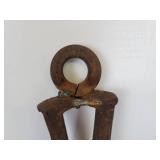 Holy Cross made of Railroad Spikes and Lot of (3) Indian Motorcycle Folios