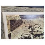 Pair of Framed Motorcycle Prints - NO SHIPPING
