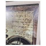 Pair of Framed Motorcycle Prints - NO SHIPPING