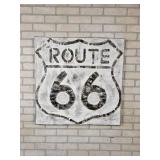 Route 66 Stretched Canvas Textured Print - NO SHIPPING