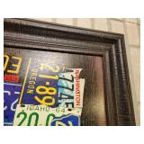 Map of the United States License Plate Print - NO SHIPPING