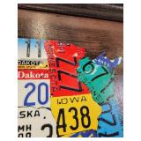 Map of the United States License Plate Print - NO SHIPPING