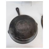 7" Cast Iron Il Molino Pan, Small Aluminum Wearever Pan, Smoker Box, and 12" Campfire Griddle