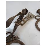 Lot of Horse Tack, Cast Iron Pieces and Parts, and More