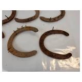 Lot of (14) Horseshoes - Many with Nails
