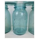 Lot of (9) Vintage Ball Jars - (4) Pints and (5) Quarts - NO SHIPPING
