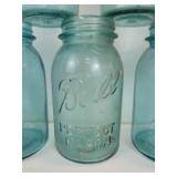 Lot of (9) Vintage Ball Jars - (4) Pints and (5) Quarts - NO SHIPPING