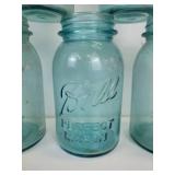 Lot of (9) Vintage Ball Jars - (4) Pints and (5) Quarts - NO SHIPPING