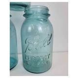 Lot of (9) Vintage Ball Jars - (4) Pints and (5) Quarts - NO SHIPPING