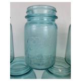 Lot of (9) Vintage Ball Jars - (4) Pints and (5) Quarts - NO SHIPPING