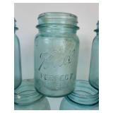 Lot of (9) Vintage Ball Jars - (4) Pints and (5) Quarts - NO SHIPPING