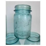 Lot of (9) Vintage Ball Jars - (4) Pints and (5) Quarts - NO SHIPPING