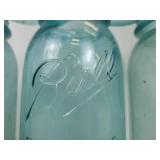 Lot of (9) Vintage Ball Jars - (4) Pints and (5) Quarts - NO SHIPPING