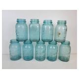 Lot of (9) Vintage Quart Ball Jars - NO SHIPPING