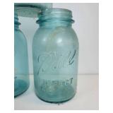 Lot of (9) Vintage Quart Ball Jars - NO SHIPPING
