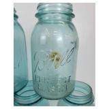 Lot of (9) Vintage Quart Ball Jars - NO SHIPPING