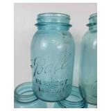 Lot of (9) Vintage Quart Ball Jars - NO SHIPPING