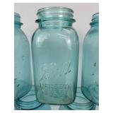 Lot of (9) Vintage Quart Ball Jars - NO SHIPPING