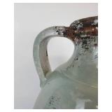 Large Green Distressed Pitcher Vase - NO SHIPPING