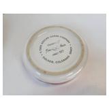 Lot of Vintage Coors Light Pieces - Plastic Tray and Pair of Ceramic Ash Trays