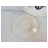 Lot of Vintage Coors Light Pieces - Plastic Tray and Pair of Ceramic Ash Trays