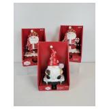 Lot of (3) Christmas Stocking Holders