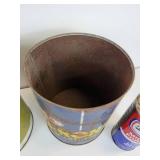 Lot of Gas & Oil Tins - Zerex, Zerone, Tephguard, Zecol, and Marvel Mystery Oil