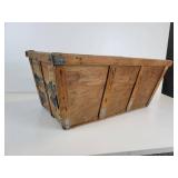 Vintage Round Apple Basket and Rectangular Schuler Chocolates Basket - NO SHIPPING