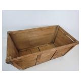 Vintage Round Apple Basket and Rectangular Schuler Chocolates Basket - NO SHIPPING