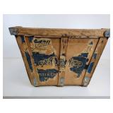 Vintage Round Apple Basket and Rectangular Schuler Chocolates Basket - NO SHIPPING