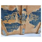 Vintage Round Apple Basket and Rectangular Schuler Chocolates Basket - NO SHIPPING