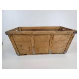 Vintage Round Apple Basket and Rectangular Schuler Chocolates Basket - NO SHIPPING