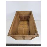 Vintage Round Apple Basket and Rectangular Schuler Chocolates Basket - NO SHIPPING