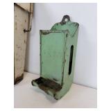 Vintage Metal Dust Pan and Matchstick Holder