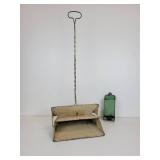 Vintage Metal Dust Pan and Matchstick Holder
